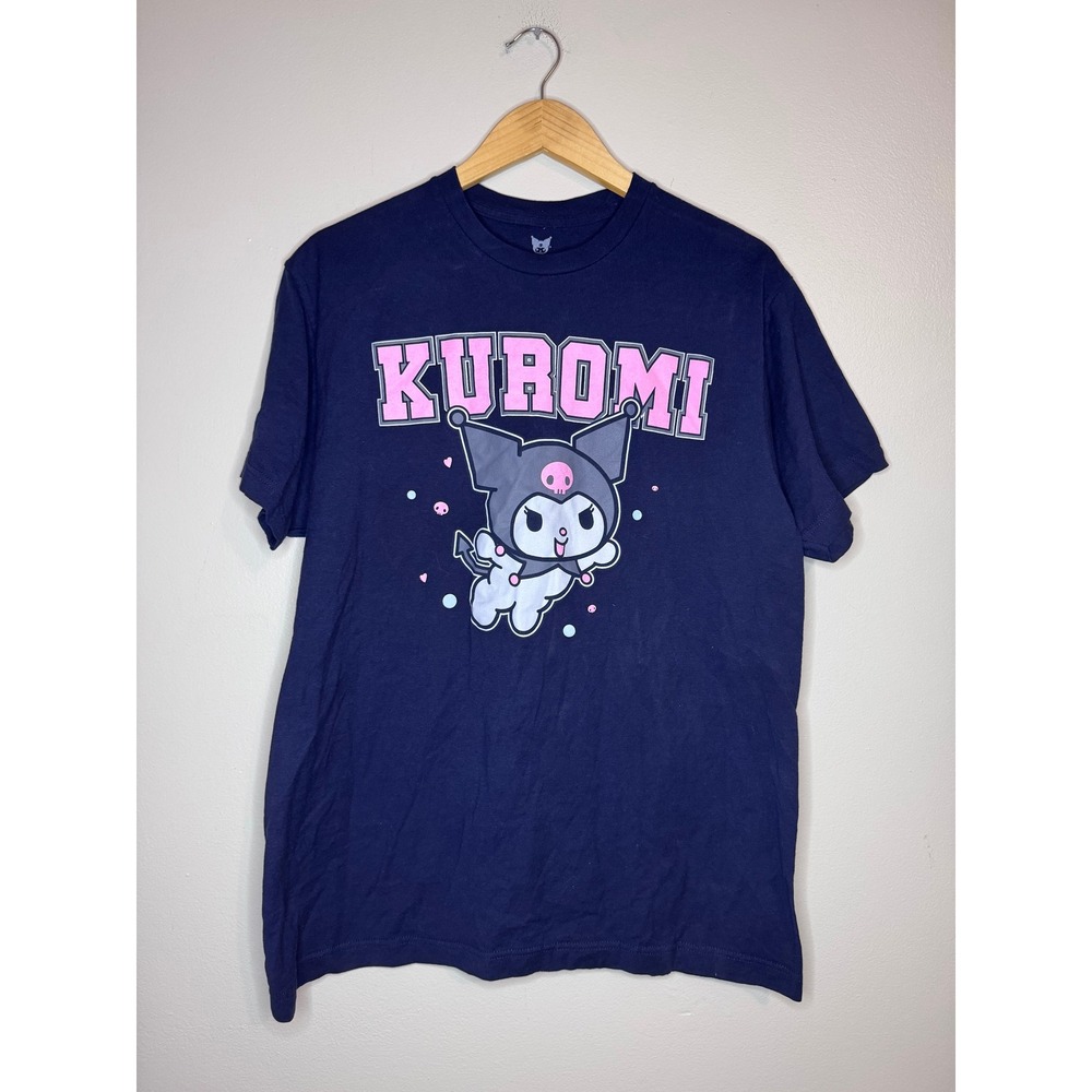 Kuromi Sanrio Graphic Tee Black‎ Short Sleeve Shirt